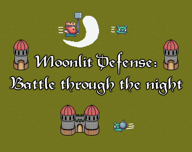 Moonlit Defense: Battle Through the Night