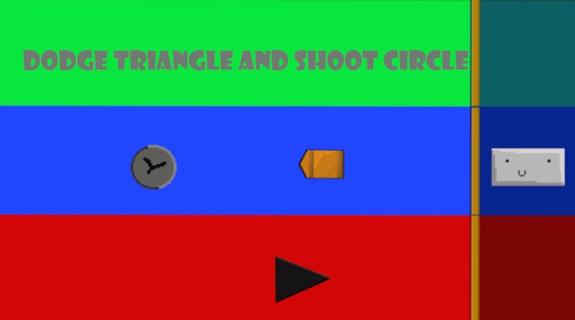 Dodge Triangle and Shoot Circle