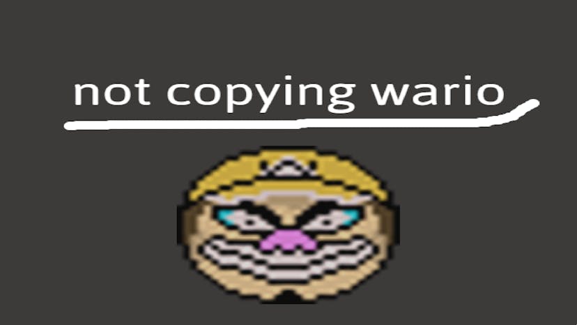 not copying wario